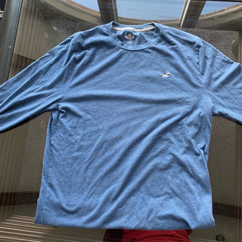 Blue Hollister long sleeve t-shirt